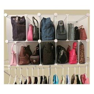 Park a Purse Modular White Storage Organizer